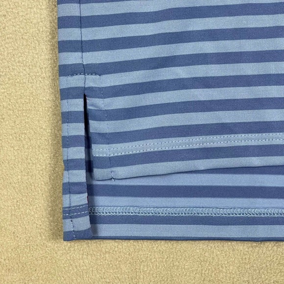 Greyson Polo Shirt Adult Medium Blue Striped Golf Rugby Preppy Short Sleeve Mens - Picture 3 of 11